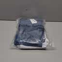 Estelar Textiler Navy Blue and Greyish White Blackout Curtains 45 Inch Length, Light Blocking Gradient Drapes for Kitchen, Thermal Insulated Grommet Ombre Curtains for Bathroom,42Wx45L,2 Panels