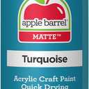 Apple Barrel Acrylic Paint in Assorted Colors (8 oz), K2614 Turquoise- Pack of 1