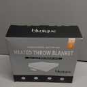 Heated Blanket Throw Electric Blanket with Foot Pocket, GentleSoft Flannel Blanket Throw with 10 Heating Settings,10 Hours Auto Off, Cow Print Cozy Soft, Washable, Warm Gifts (50x62 Inch)