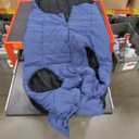 LovinPet Dog Coat  Blue/Black, Reversible Winter Jacket, XXXL