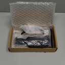 Hilitchi 24 Pack Stainless Steel Black L Bracket Corner Brace and Straight Bracket with Screws Corner Fastener for Shelves Steel Joints Support Assortment Kit