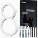 VONDERSO 8 Inch Large House Numbers for Outside, Zinc Alloy Address Numbers with Durable Stain-Resistant White Stone Powder Coating, Heavy-Duty Door Numbers for Home or Business (Number 8,Matte White)