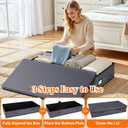 Under Bed Storage Containers with Lids - 2 Pack, Foldable and Stackable Clothes Storage Bags with Clear Window, 3-Sided Handles and Label Slot for Clothing, Blankets, Pillows (Grey)