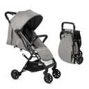 Lightweight Travel Stroller for Baby & Toddlers - Easy Fold & Compact Stroller with Canopy, Storage Basket, Multi-Position Recline & Convenient One-Hand Fold (Grey)