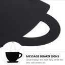 BESPORTBLE Hang-Style Blackboard Message Board - Mini Chalkboard for Home Decor Easy to Hang with Lanyard Ideal for Notifications and Graffiti Art 11.8 X 7.9 X 0.4 Inches