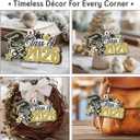 3 x Graduation Gifts for High School Seniors, Unique Senior Class of 2026 Graduation Ornament, Senior 2026 Gifts for Boys Girls Daughter on Christmas, Wood Graduate Cap Christmas Ornament