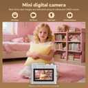 Mini Keychain Camera2MP HD Mini Digital Camera with 16GB Card&Cool Keychains,Take Photos&Video,Suitable for Children/Adults,Collectible Gift for Travel,Gathering&Holiday Gift Brown