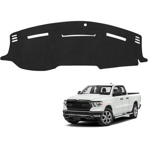 Black Dashboard Dash Board Cover Mat Carpet for Dodge 2010-2018 Ram 1500 2500 3500 Accessories Dash Cover Flannel Material Dash Mat Sunshade
