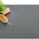 Stone Bath Mat, Non-Slip Natural Diatomaceous Earth Bath Mat, 23.5" x 15.5" Bath Stone Mat, Easy to Clean, Dark Grey
