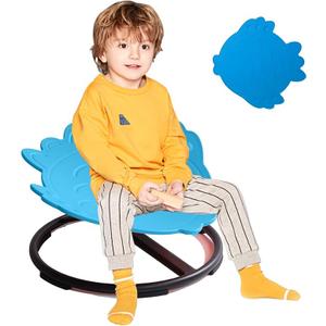 Fish Spinning Chair for Kids, 360° Swivel Seat, Blue
220 LBS Capacity Fish-shaped Spinning Swivel Chair with Fin Handles, Autism Sensory Toy Gift, Indoor Outdoor Play Ages 3+