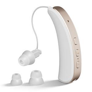 Hearing Aid for Seniors Adults, Rechargeable and Comfortable hearing aid, Clear Sound, 8-Channels Digital Receiver-in-Canal (RIC) Hearing Amplifier Device with Noise Cancelling, 45dB Peak Gain, Single Ear Use(Suit for Right Ear)
