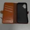 XcaseBar Compatible with iPhone 17 6.3" Wallet case with Zipper Credit Card HolderRFID Blocking,Flip Folio Book PU Leather Phone case Shockproof Cover Women Men for Apple 17 case Light Brown