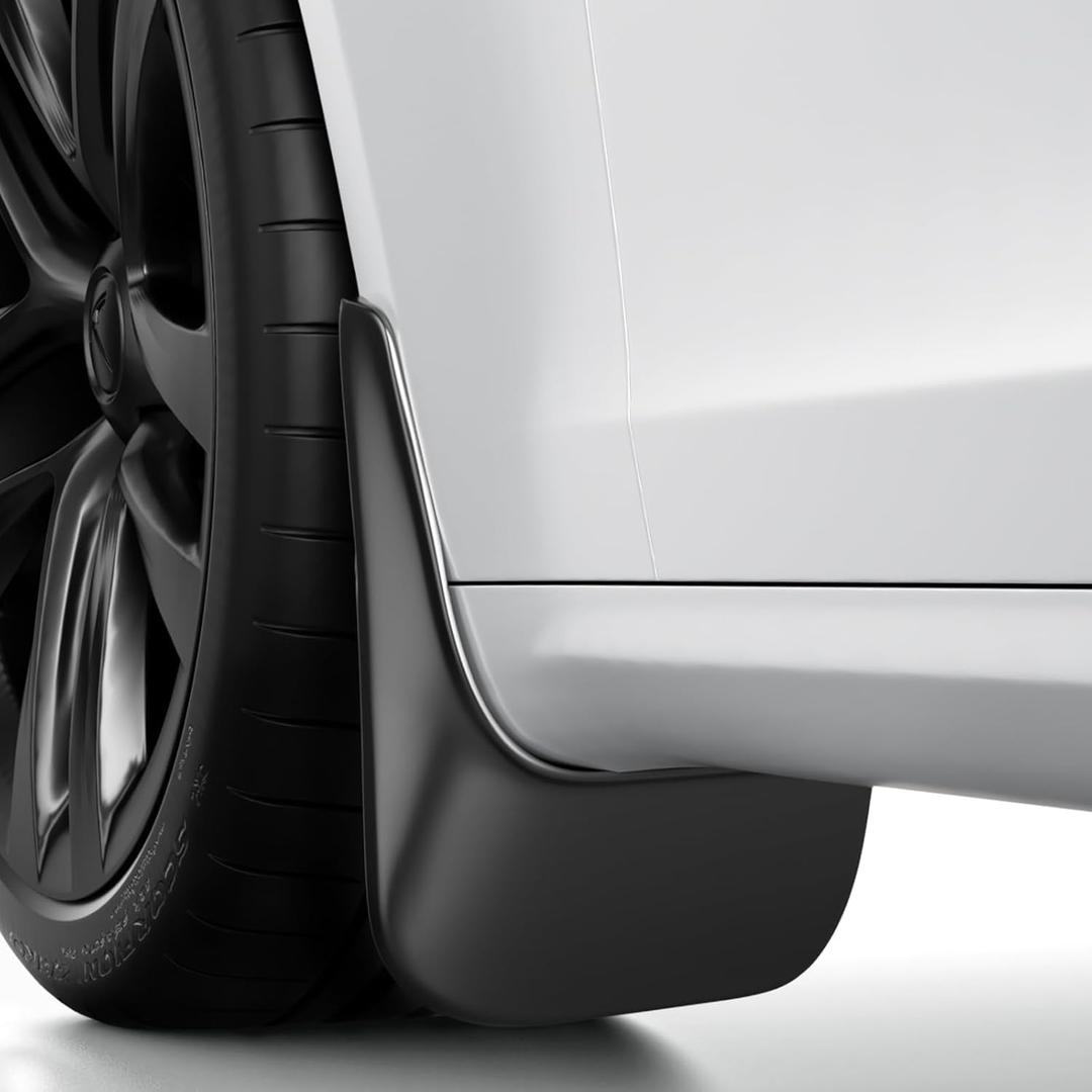 BASENOR Mud Flaps for Tesla Model S/Model S Plaid Splash Guards, No Drilling No Tape Mudguards All Weather Protector Mudguards for 2022-2026 Model S 2022-2025 Model S Plaid Exterior Accessories