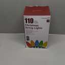 C9 Outdoor Christmas Lights, 72 FT 110 LED C9 String Lights, 8 Modes & Timer Connectable Waterproof for Christmas Tree light Indoor Outdoor Roofline Patio Outside Yard Holiday Xmas Decor, Multicolor