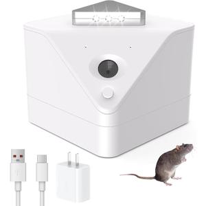 Ultrasonic Mice Repellent Plug-in, Electronic Indoor Rat & Rodent Deterrent for Home, Attic, Basement, Garage, RVs