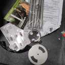 Cuisinart 14" Portable Charcoal Grill, Tabletop Outdoor Small Grill with Locking Lid and Dual Vents, Chrome Plated Travel Size BBQ Perfect for Camping, Tailgates, Cookouts, Red