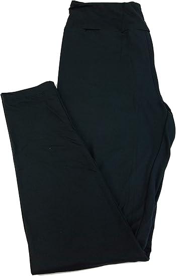Lularoe One Size OS Solid Color Leggings fits Adults 2-10 Black, Size L