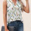 Agnes Urban Womens V Neck Tank Tops Dressy Summer Sleeveless Shirts Casual Loose Tunic Tops Blouses T Shirts (XL)