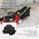 84004660 590568 Gas Tank with 799585 Gas Cap compatible with B & S 08P502 09P702 09P602 093J02 E450 E500 lawn mower engines