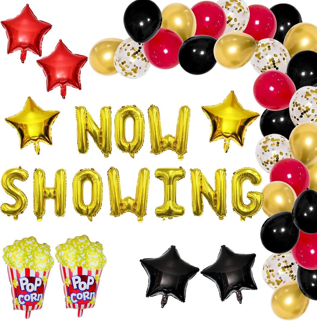 Hollywood Party Decorations - Movie Night Supplies & Theater Decor for Bridal Shower & Birthday Parties