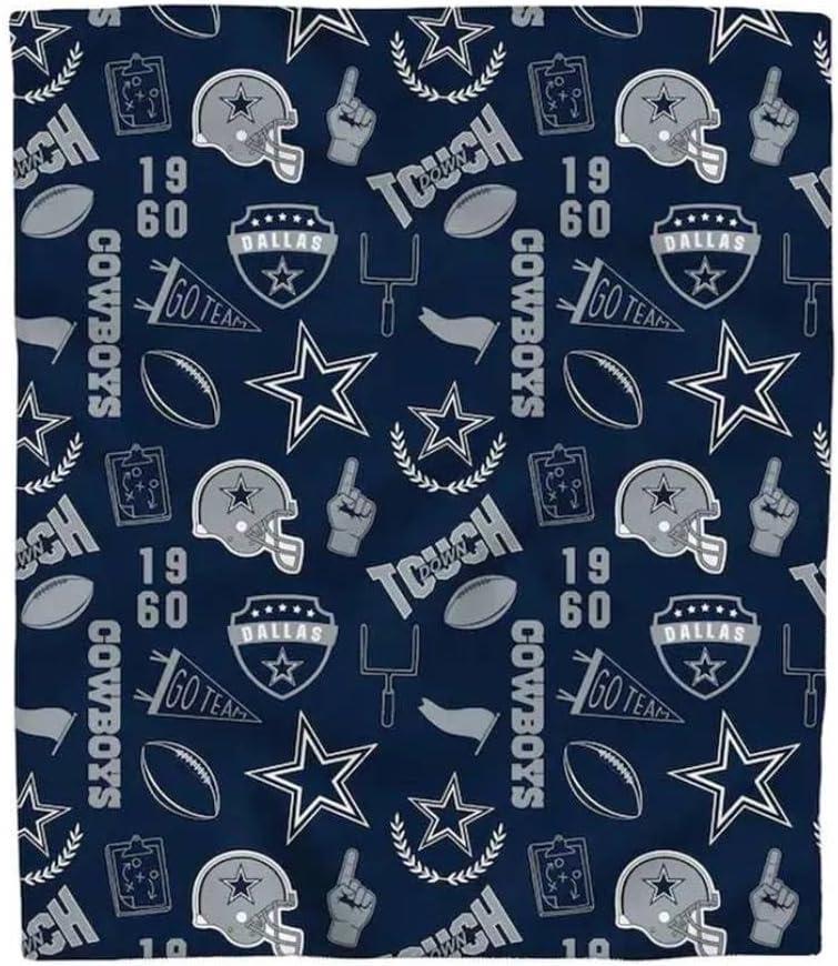 Pegasus Sports Dallas Cowboys 40'' x 50'' Collage Icons Polar Fleece Blanket