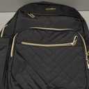 VANKEAN 17.3 Inch Laptop Backpack for Women Men Work Laptop Bag Fashion with USB Port, Waterproof Backpacks Nurse Stylish Travel Bags Casual Daypacks for College, Business, Black