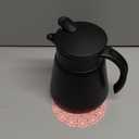 Thermal Coffee Carafe Tea Pot 20 Oz Stainless Steel Insulation Pot Double Wall Vacuum Insulated Coffee Water & Beverage Dispenser (Black)