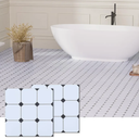 Peel and Stick Floor Tile, 30-Pack 12" x 12" Vinyl Flooring, Waterproof Self-Adhesive Luxury Vinyl Tiles, Easy DIY for Bathroom, Kitchen, Dinning Room, Cover 30 Sq. Checkered Marble