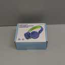 AILIHEN Kids Headphones, I35 On-Ear Headphones for School, Safe Volume 93dB, HD Mic Stereo Headphone for Kid Girls Boys, Foldable 3.5mm Wired for Chromebook, Laptop, Computer, Tablet (Blue Green)