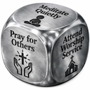 Christian Easter Dice for Women Men, Religious Faith Gifts for Him Her, Boo Basket Stuffer for Him Her, Skull Gothic Skeleton Present for Men Teen Boys Girls, Easter Basket Stuffer