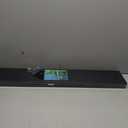 Axeman Oak Picture Ledge Shelf, 36 Inch Floating Shelves Set of 2, Solid Oak Wood Wall Shelves with Lip, Wall Decor Storage for Bedroom Living Room Bathroom Kitchen Nursery Photo Picture, Black