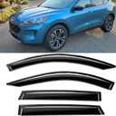 2020-2026 Tape-On Rain Guards for Ford Escape Extra Thick Side Window Deflector Visors S ST Line SE Sport Hybrid Platinum 2021 2022 2023 2024 2025