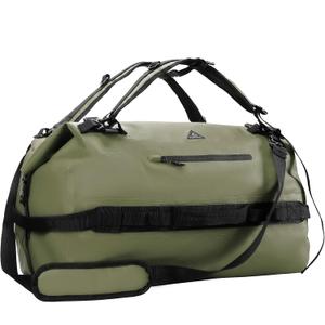 Haimont Large Waterproof Duffel Backpack Roll-Top Heavy Duty Dry Duffle Bag for Boating, Travel, Motorcycle, Kayaking, Camping, 60L