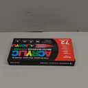 72 Colors Soft Brush Tip Acrylic Markers Set, Paint Pens for Rock, Wood, Fabric, Canvas, Glass, DIY Crafts, Waterproof Paint Markers, Vibrant Acrylic Pens for Artists and Art Projects