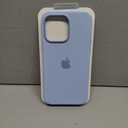 Apple iPhone 15 Pro Silicone Case with MagSafe: Lightweight Phone Case, Wireless Charging Compatible, Smooth Matte Finish; Winter Blu