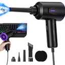 Electric Air Duster - Air Blower - Multi-Use Compressed Air Duster for Keyboard- Computer and PC - 5.74 oz Powerful Motor (Purple)