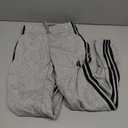 adidas Men's Essentials 3 Stripe Regular Fit Fleece Pants (2XS Grey Heather/Black)