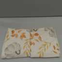 YZJZEDS 100% Cotton Fall Pillow Covers Set of 2, 18x18 Inch Pumpkin & Maple Leaf Print Farmhouse Thanksgiving Throw Pillow Covers Cushion Case Fall Home Decor for Sofa Bed Living Room