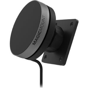 Scosche Qi2 Wireless MagSafe Car Mount Charger, 15W Magnetic Cell Phone Holder for Car with AMPS Mounting Plate for ProClip Vehicle Specific Mount Bases Compatible with iPhone, Samsung (Base Required)