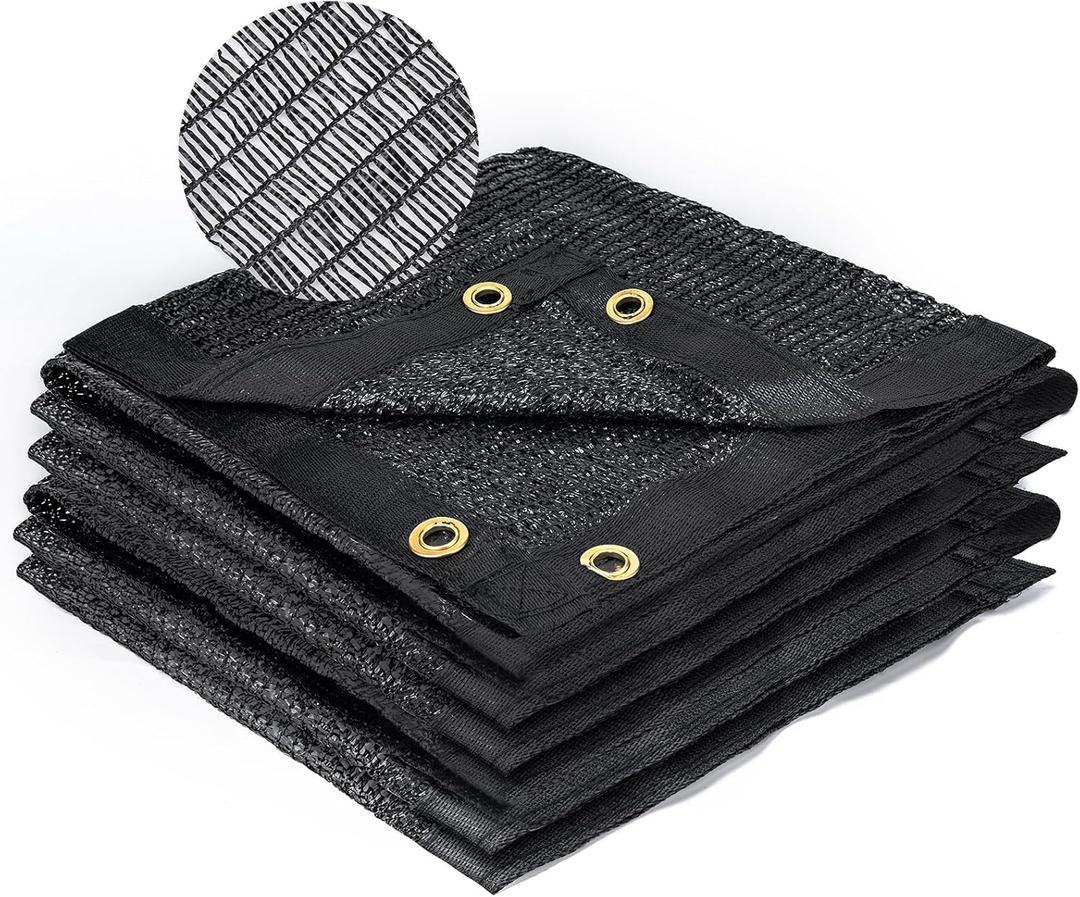 Kesfitt 40% Shade Cloth 14x20 ft, Breathable HDPE Mesh Sun Shade Tarp for Garden & Greenhouse, UV Resistant Outdoor Shade Fabric with Copper Grommets for Plants, Patio, Yard