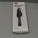 Selfie Stick Travel Tripod for Cell Phone with Remote Control and Phone Holder, Extendable Selfie Stick for iPhone, iPhone Tripod for Video Recording, 72 Inch, Black