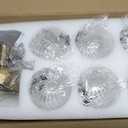 Bubble Chandelier Bubble Ceiling Light 17in Semi Flush Mount Chandelier Blown Glass Mid Century Close to Ceiling Light Fixture for Bedroom Hallway Entryway Kitchen Foryer Dining Room 1 Pack