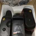 Under Desk Elliptical Machine, Electric Elliptical Leg Exerciser for Seniors with 12 Adjustable, Portable Quiet Elliptical Exercise Machine, Seated Pedal Exerciser with Remote Control (Orange)