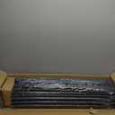 CKE 100 Pack 32" Round Aluminum Deck Balusters, 3/4" Diameter Hollow Round Black Aluminum Balusters for Deck Railing, Metal Deck Baluster Stair Spindles with Screws/Conectors for Railing Fencing R32