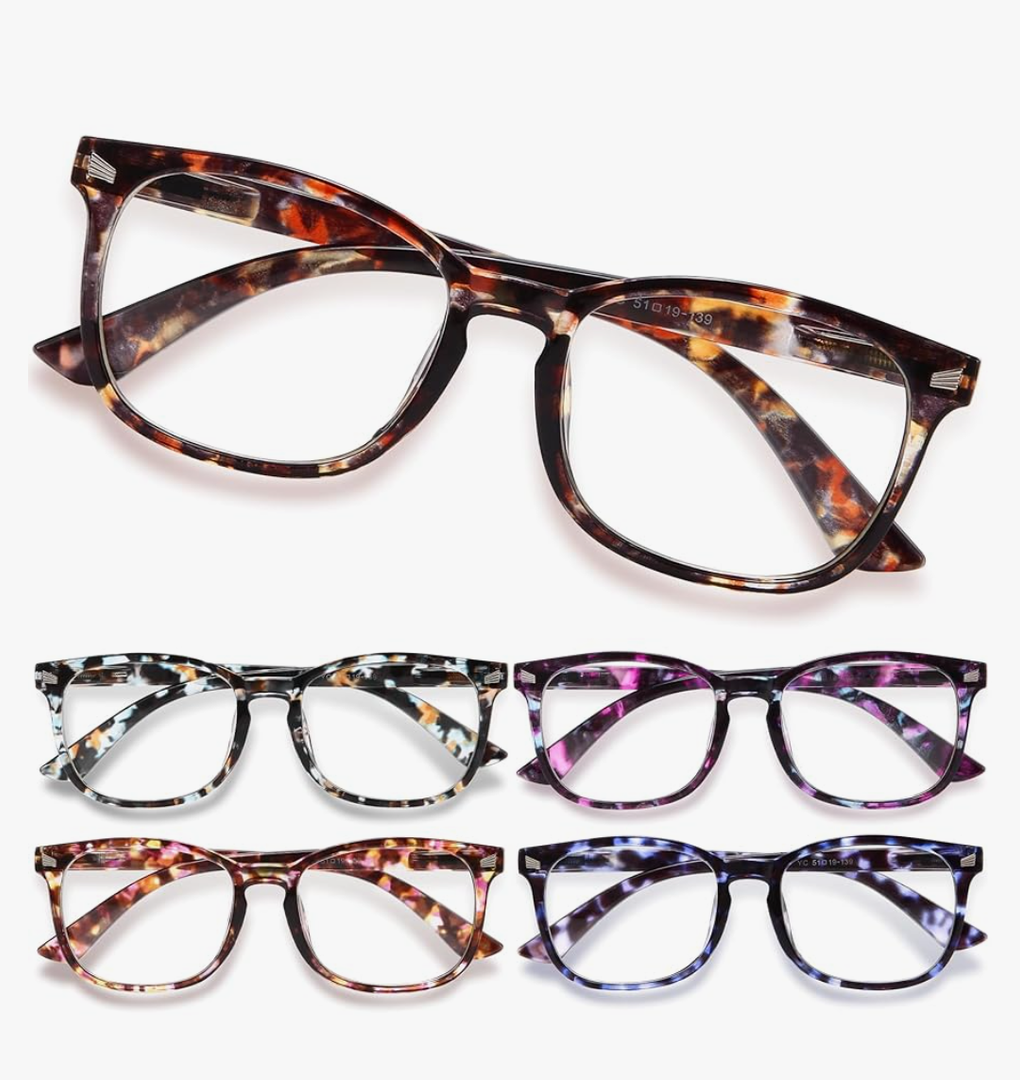 CCVOO Reading Glasses for Women/Men, Eyeglasses, Blue Light Readers for Women/Men, Computer Eye Glasses, Cheaters