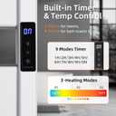 Electric Heated Towel Rack, 2-Min Heat, Plug-in/Hardwired, H2-S