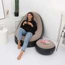 Inflatable Lounge Chair : Lazy Flocking Recliner, Air Couch Sofa for Indoor, Outdoor, Travel & Camping (No Pump)