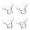 Momcozy Flange Insert 17mm Compatible with 24mm Flange/Shield of Most Pumps, Insert for Breast Pump Replacement Accessories, 4PCS 17mm (Transparent)