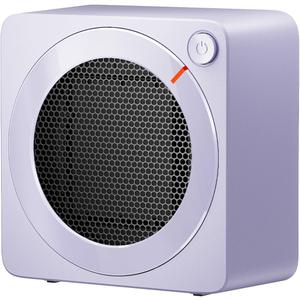 Gaiatop Mini Space Heater, Lightweight PTC Ceramic Fast Heating 500W Energy Efficient for Indoor Use, Overheating & 45 Tip-Over Protection, Portable Desk Electric Heaters for Office Home Purple