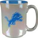 The Memory Company Officially Licensed 15oz Iridescent Mug with Logo, Detroit Lions